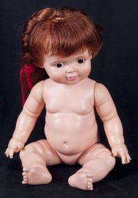 Ideal Toy Corp. BABY CRISSY 24" Red Grow Hair Doll